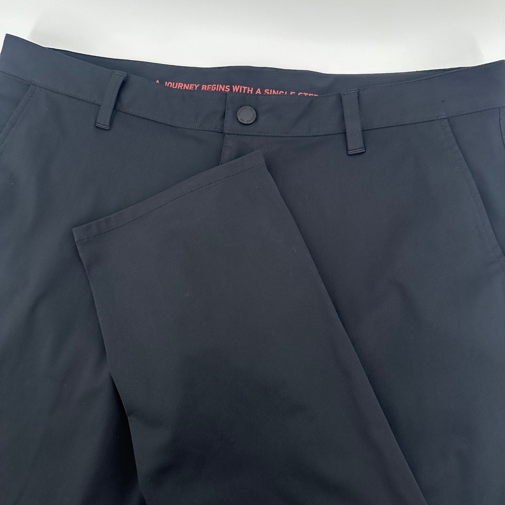 Rhone Commuter Pants Mens 36 Black Performance Stretch Trousers
